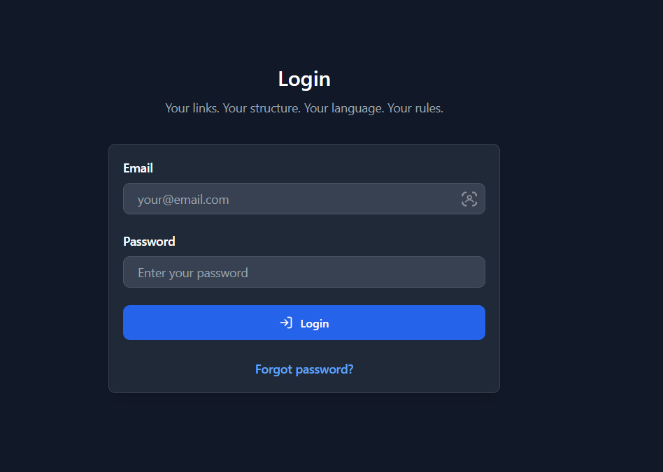 Login Page - Local Auth Only